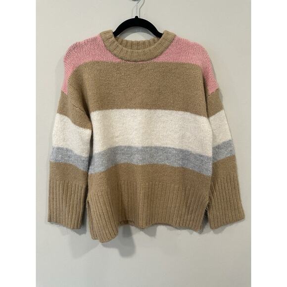 Topshop Sweaters - Topshop Women's Colorblock Knit Pullover Oversize Sweater Size 2 2508